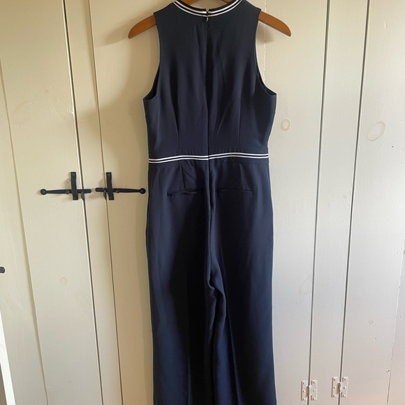 BANANA REPUBLIC WIDE-LEG JUMPSUIT NAVY SIZE 2 - Picture 3 of 4
